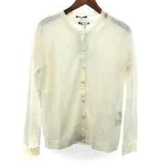 theory luxe セオリーリュクス OSCAR/リネン混カーディガン サイズ:40 カーディガン×半袖ニット    ホワイト レディース / 240001186369