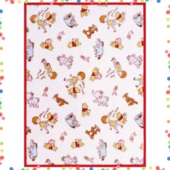 【在庫セール】ふわふわ素材の doudou ベビー毛布 85×115cm ディズニー プー＆フレンズ un ニューマイヤー あったか素材 ブランケット NZ1923-B