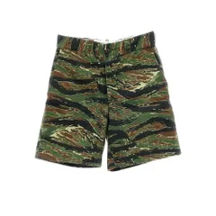 【中古】ガンホー GUNG HO コットン系 カモフラ ショートパンツ オリーブxブラック【サイズ表記なし（S位）】【メンズ】