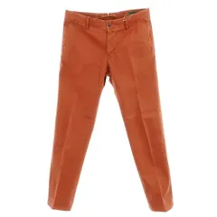 【中古】インコテックス INCOTEX ストレッチ コットン カジュアルスラックスパンツ ダークオレンジ【サイズ33】【メンズ】