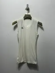 ミズノ 白 ノースリーブ Tシャツ S