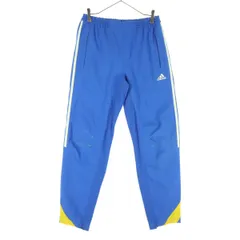 adidas アディダス トラックパンツ M ブルー メンズ 古着