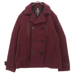 BEAMS HEART ビームスハート 長袖 ピーコート L ワインレッド メンズ 古着