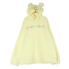 美品 TOKYO DISNEY RESORT 東京ディズニーリゾート 長袖 ボア パーカー M-L アイボリー ドリームゴーラウンド メンズ 古着