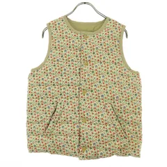 美品 BEAMS BOY ビームスボーイ 花柄 ノースリーブ リバーシブルタイプ 中綿ベスト レッド マルチカラー レディース 古着