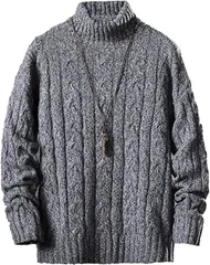 [foveitaa] セーター メンズ タートルネック ニットセーター 冬服 厚手 暖かい 防寒 カジュアル 長袖 おしゃれ ファッショ NABI_830