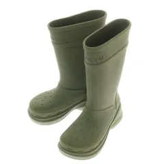 【中古】バレンシアガ BALENCIAGA × crocs レインブーツ オリーブ【サイズ41】【メンズ】 中古】バレンシアガ BALENCIAGA × crocs レインブーツ オリーブ