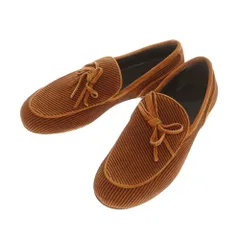 【中古】【未使用】ボッテガヴェネタ BOTTEGAVENETA スエード リボンローファー ブラウン【サイズ39】【メンズ】