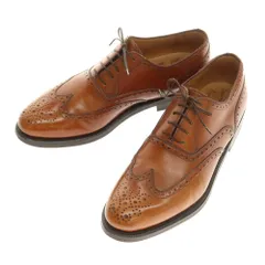 【中古】エンツォ ボナフェ Enzo Bonafe ウイングチップ ドレスシューズ ブラウン【サイズ8】【メンズ】