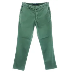 【中古】インコテックス INCOTEX ストレッチ コットン カジュアルスラックスパンツ グリーン【サイズ44】【メンズ】