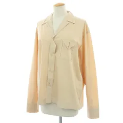 【中古】イッセイミヤケ ISSEY MIYAKE 2025年春夏 コットン系 カジュアルシャツ ベージュ【サイズ表記なし（L位）】【レディース】
