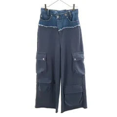 MAISON SPECIAL メゾンスペシャル デニム切替 カーゴパンツ 38 グレー レディース 古着のサムネイル