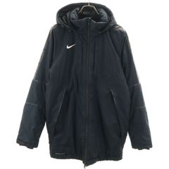 Nike ナイキ ネイビー 中綿ハーフコート SQUAD フード付き サイズM