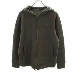 BURBERRY BLACK LABEL バーバリーブラックレーベル 長袖 キルティング ジップパーカー 3 オリーブ系 三陽商会 メンズ 古着