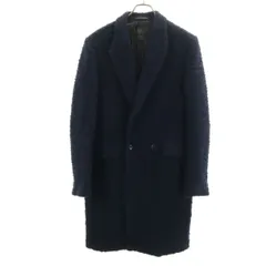 ZARA MAN ザラマン ウールブレンド コート M ネイビー メンズ 古着