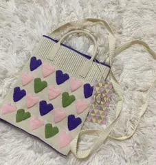 D.KELLY PRODUCE シリコンバックラージ  ショルダーバッグ  ハート 2way マチあり 新品タグ付き未使用品 ディーケリー