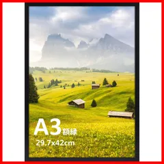 【即日発送】壁掛け サイズ タイプ 軽量 黒 賞状額 風景 A3 ポスター フォトフレーム 飾り 額縁 1枚 Giftgarden