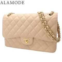 CHANEL(シャネル) マトラッセ ココマーク Wフラップチェーンショルダーバッグ ショルダーバッグ トート 肩掛け 斜め掛け デカマトラッセ30 ダブルフラップ キャビアスキン ベージュ 40802172216【中古】【アラモード】