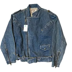 denim riders jacket / デニムライダースジャケット【E577】