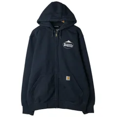 古着 カーハート Carhartt Loose Fit Sweetener Supply Corporation アドバタイジング スウェットフルジップパーカー/eaa611486