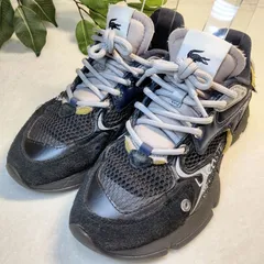 【良品】LACOSTE/ラコステ/メッシュスニーカー/L003NEO/ネイビー/紺/24.5cm