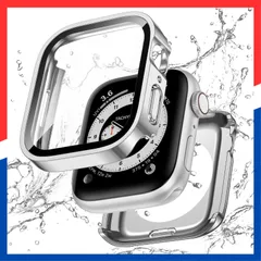 【即日発送】4 対応 5 40mm ケース 6 2 Series in SE 1 前後の保護 Watch 二重構造 Apple 耐衝撃 カバー iWatch 一体型 防水 ケース アップルウォッチ 40mm 【フルカバー保護】Kawoco シルバー