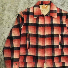 50年代 ウール チェック ジャケット 38~40程度 ヴィンテージ