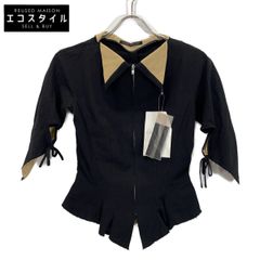 DES PRES デプレ 未使用 ヘンプツイル ジレ ベスト レディース 黒