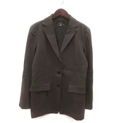 レキップヨシエイナバ L'EQUIPE YOSHIE INABA テーラードジャケット ウール 総裏地 11 茶 ブラウン /MS