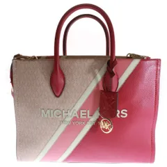 MICHAEL KORS (マイケルコース) MIRELLA ミレラ ラバーロゴ 2Way ショルダー トートバッグ レディース ピンク 35R3G7ZT8L