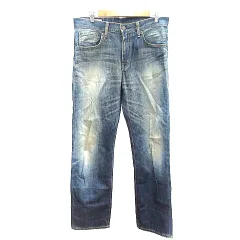 エドウィン EDWIN 503 デニムパンツ ジーンズ ストレート 32×33 M 紺 ネイビー /AU