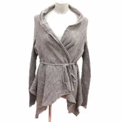 パドカレ pas de calais カーディガン ニット 前開き ウエストマーク 長袖 ウール 38 M ベージュ /YKのサムネイル