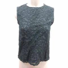 アーバンリサーチ URBAN RESEARCH ブラウス 総レース ノースリーブ Free チャコールグレー /YK