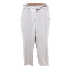 ザラ ZARA テーパードパンツ スラックス L 白 オフホワイト /MN