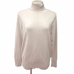 ニコアンド Niko and.. ニット カットソー タートルネック 長袖 M ベージュ /YK