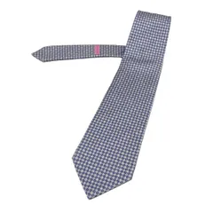 BVLGARI(ブルガリ) ネクタイ メンズ - ブルー×ライトグレー