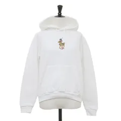 POLO Ralph Lauren ポロ ラルフローレン パーカー ホワイト 白 サイズ:S | 30周年記念 POLOベア エンブロイダリーパーカー / プルオーバー ラグランスリーブ フーディ 長袖 刺繍 | トップス【レディース】【中古】