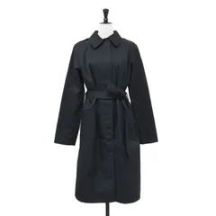 【美品】agnes b. アニエスベー コート ブラック 黒 サイズ:36(S) | トレンチ コート | MANTEAU | ロング Iライン 比翼ボタン ベルト付き 肩パッド エポーレット スリット ロゴ | アウター【レディース】【中古】のサムネイル