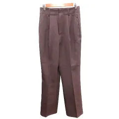 ティップトップ tiptop パンツ スラックス イージー センタープレス S 茶 ブラウン /AU