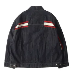 FACETASM ファセッタズム ジャケット インディゴ サイズ:3 | リブデザイン オーバーサイズ デニムジャケット (RIB DENIM JACKET) | アウター ブルゾン 上着【メンズ】【中古】