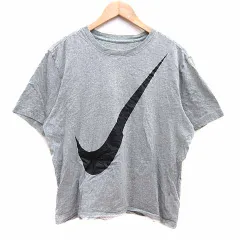 ナイキ NIKE Tシャツ カットソー クルーネック ロゴプリント 半袖 XL グレー /YK