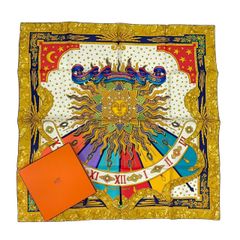 ミーマン HERMES ミニスカーフ シルク製 CARPE DIEM カレ 未使用品 HERMES エルメス スカーフ シルク カレ90 CARPE DIEM 今日一