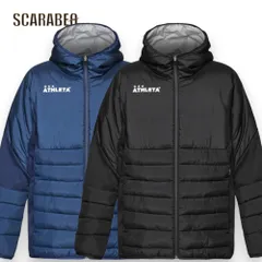 ATHLETA アスレタ 中綿ウォームジャケット 24F 04165 メンズ 防寒ジャケット トレーニング ジップジャケット ブラック ネイビー 04165 ネイビー(90) O