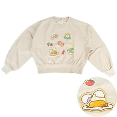 ぐでたま トレーナー ワッペン ゆったりサイズ 大人 レディース 女子 サンリオ sanrio キャラクター