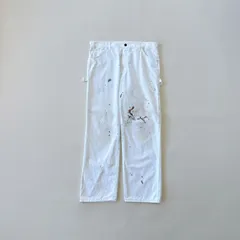 【圧巻のペンキ跡】Dickies SHERWIN WILLIAMS リアルペインターパンツ W36相当 企業ロゴ 白