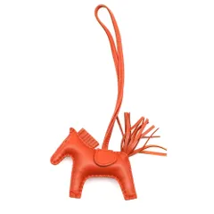 HERMES (エルメス) ロデオ バッグチャーム レザー オレンジ Z刻印