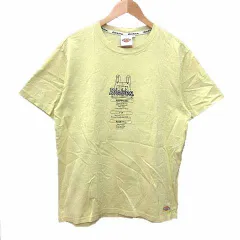 ディッキーズ Dickies Tシャツ カットソー クルーネック ロゴプリント 半袖 XL 黄色 イエロー /YK