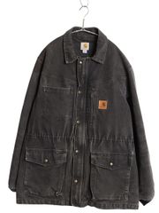 US企画 カーハート ランチャー コート メンズ L 古着 ダック