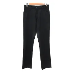 イネド INED テーパードパンツ ウール 2 M 黒 ブラック /MN
