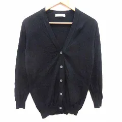 ユナイテッドアローズ UNITED ARROWS カーディガン ニット Vネック 長袖 黒 ブラック /YK